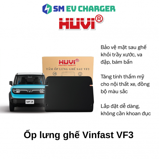 Ốp lưng ghế Vinfast VF3 nhựa PP nguyên sinh cao cấp Huvi