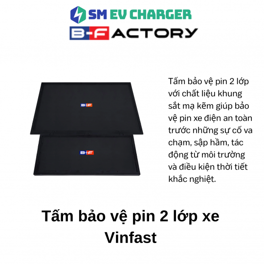 Tấm bảo vệ pin 2 lớp xe Vinfast của B-Factory