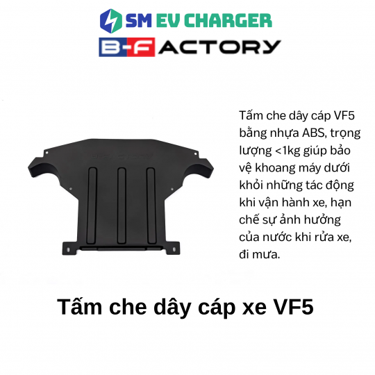 Tấm che dây cáp xe VF5 của B-Factory