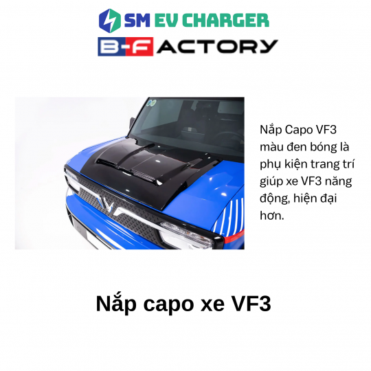 Nắp capo xe VF3 của B-Factory