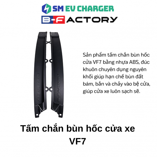 Tấm chắn bùn hốc cửa xe VF7 của B-Factory