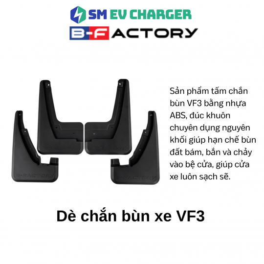 Dè chắn bùn xe VF3 của B-Factory